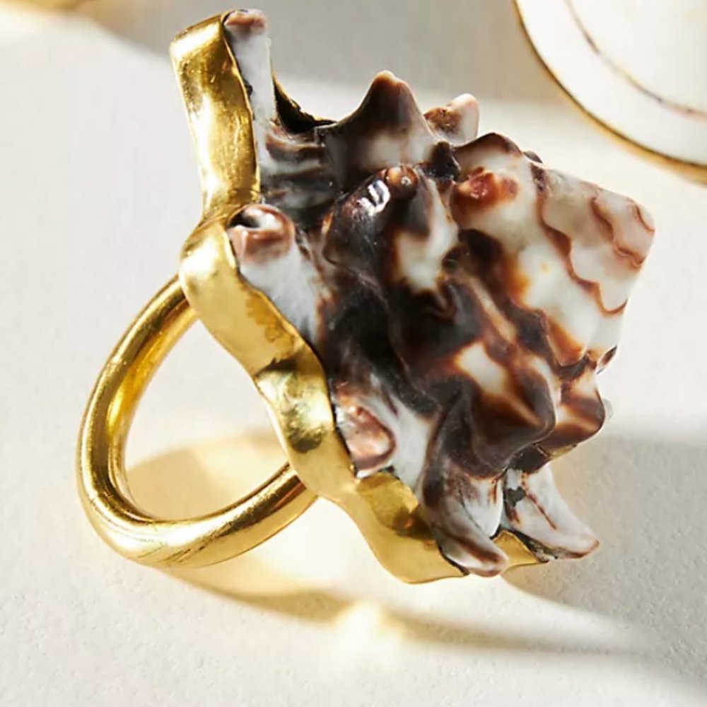 Lena Bernard Shell Ring - Anthropologie
